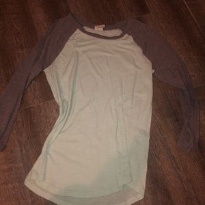 PINK long sleeve raglan tee
